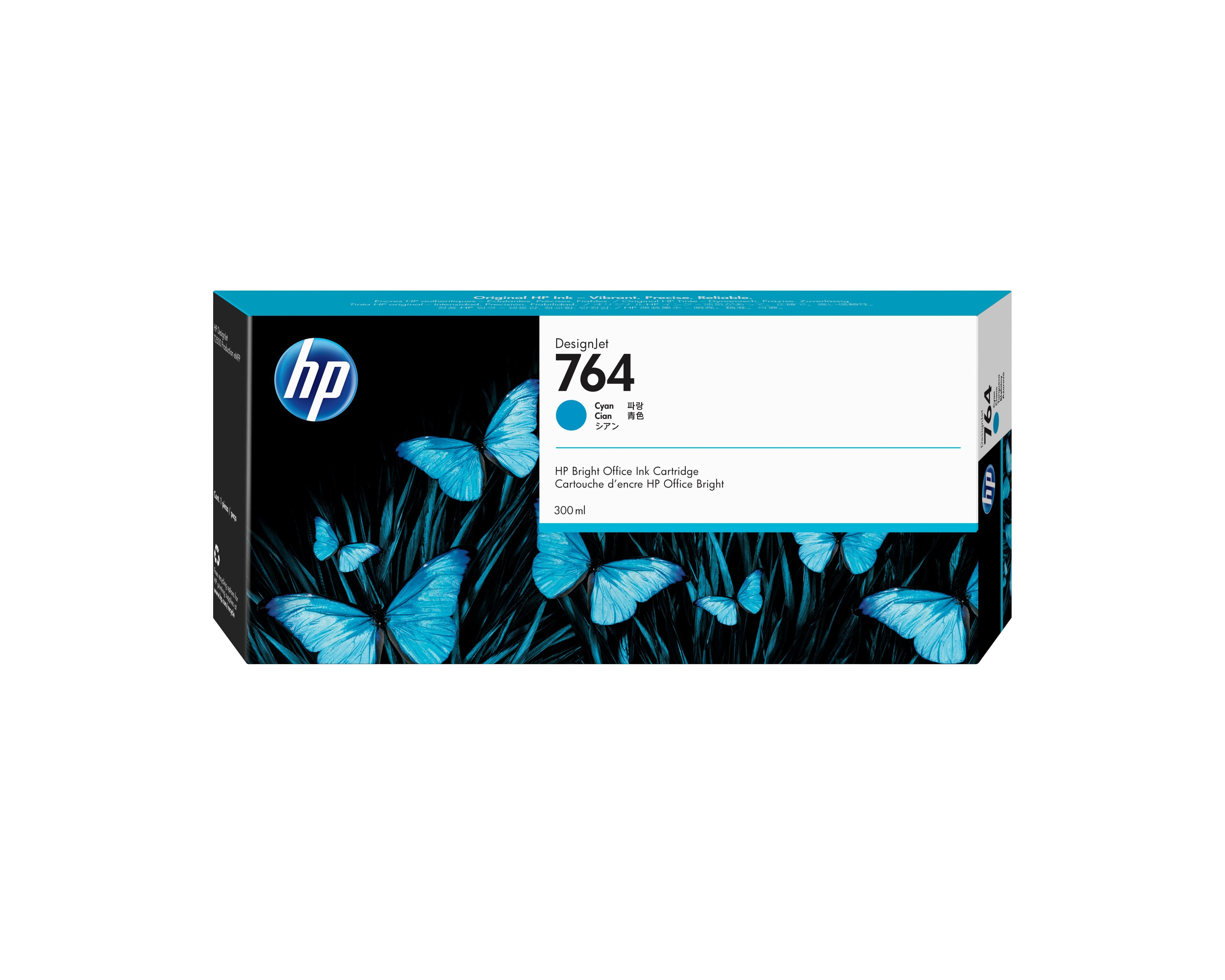 EAN 887758703656 - HP 764 300-ml Cyan DesignJet Ink Cartridge cabeza de impresora imagen 1