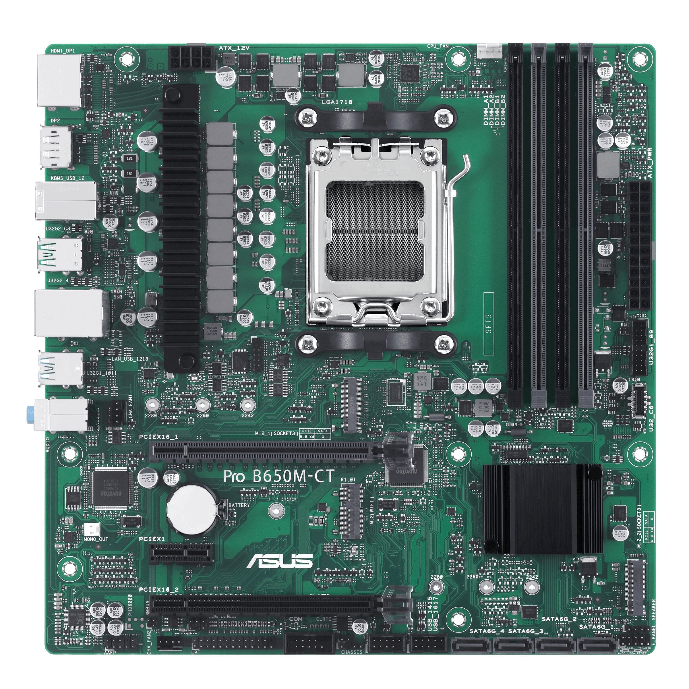 EAN 4711387164518 - ASUS PRO B650M-CT-CSM AMD B650 Zócalo AM5 micro ATX imagen 1
