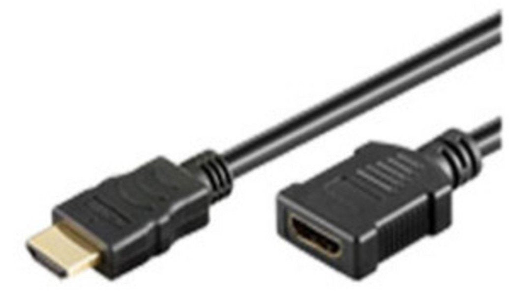 S-Impuls Hdmi-A Cable Alargador, 4k, Negro, 1m