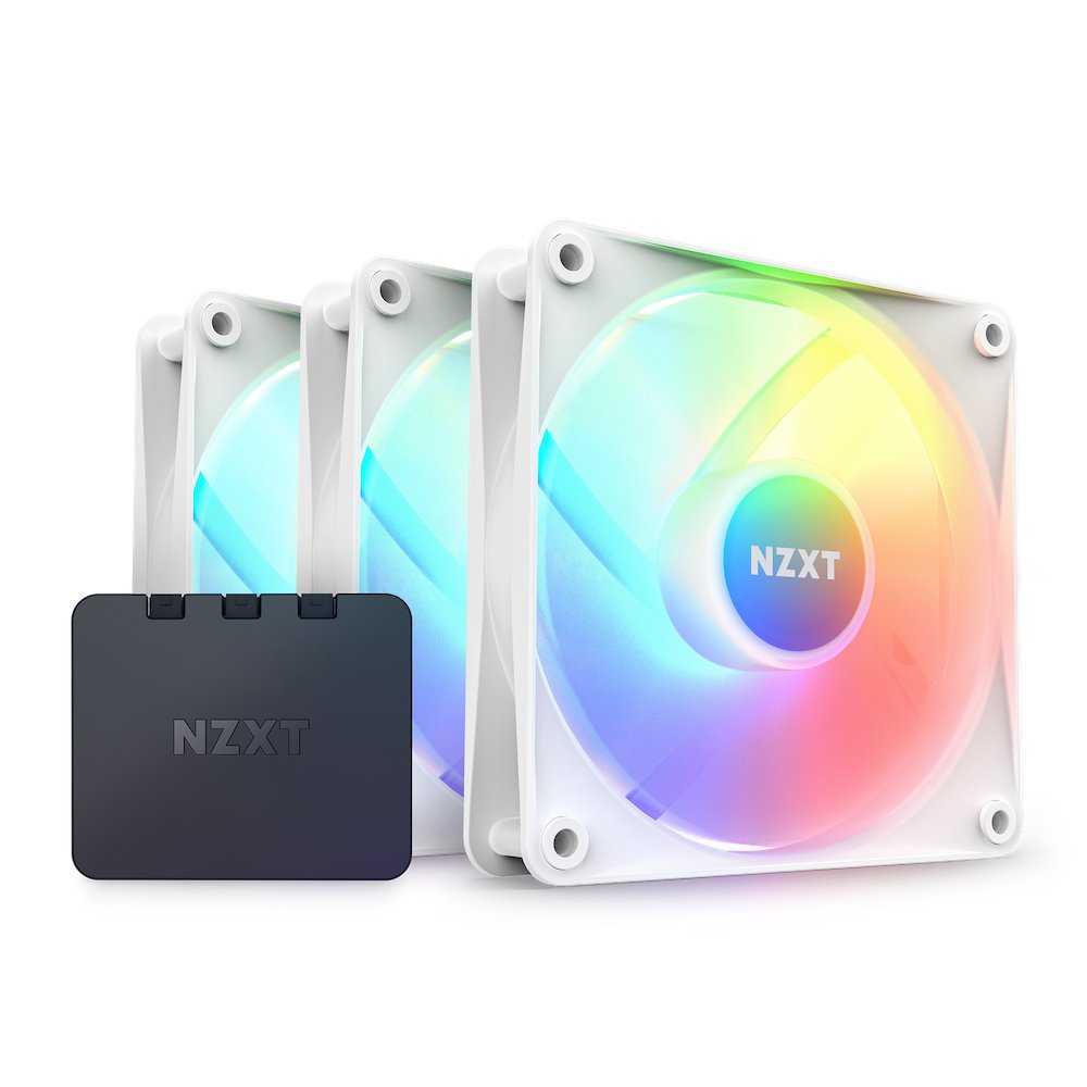 EAN 5056547203010 - NZXT F120 Core RGB Carcasa del ordenador Ventilador 12 cm Blanco 3 pieza(s) imagen 1