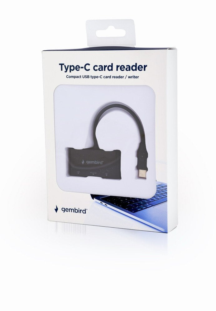 Gembird Lector Tarjeta Externo Usb Tipo C Smartphones Tablets Negroâ Uhb-Cr3-02