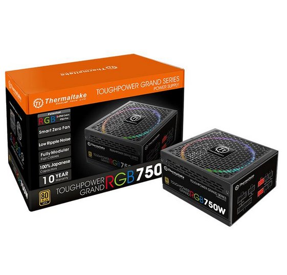 EAN 0841163066713 - Thermaltake Toughpower Grand RGB unidad de fuente de alimentación 750 W 24-pin ATX ATX Negro imagen 2