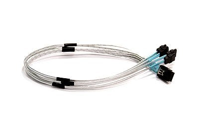Supermicro Ipass To 4 Sata Cross-Over Cable, 50cm, Pb-Free Cable De Sata 0,5 M Plata