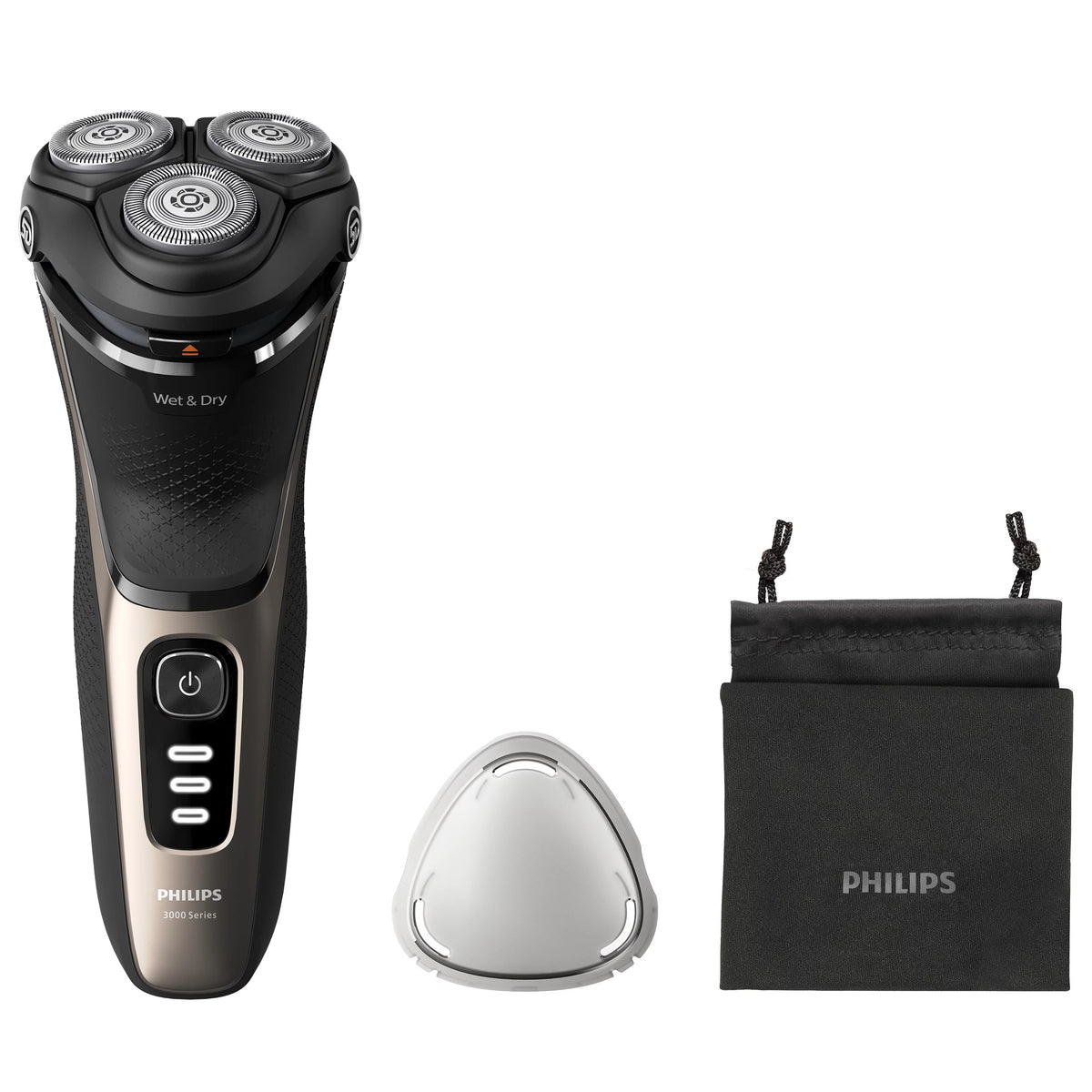 EAN 8720689018586 - Philips S3242/12 afeitadora Máquina de afeitar de rotación Recortadora Negro, Oro imagen 4