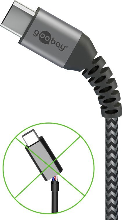 EAN 4040849493034 - Goobay 49303 cable USB USB 2.0 2 m USB C Gris, Plata imagen 3