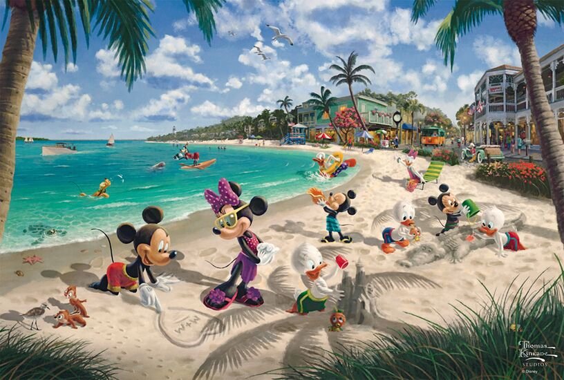 Juegos Schmidt Thomas Kinkade Studios: Disney - Mickey & Minnie En Florida, Puzzle 200 Parts 56559