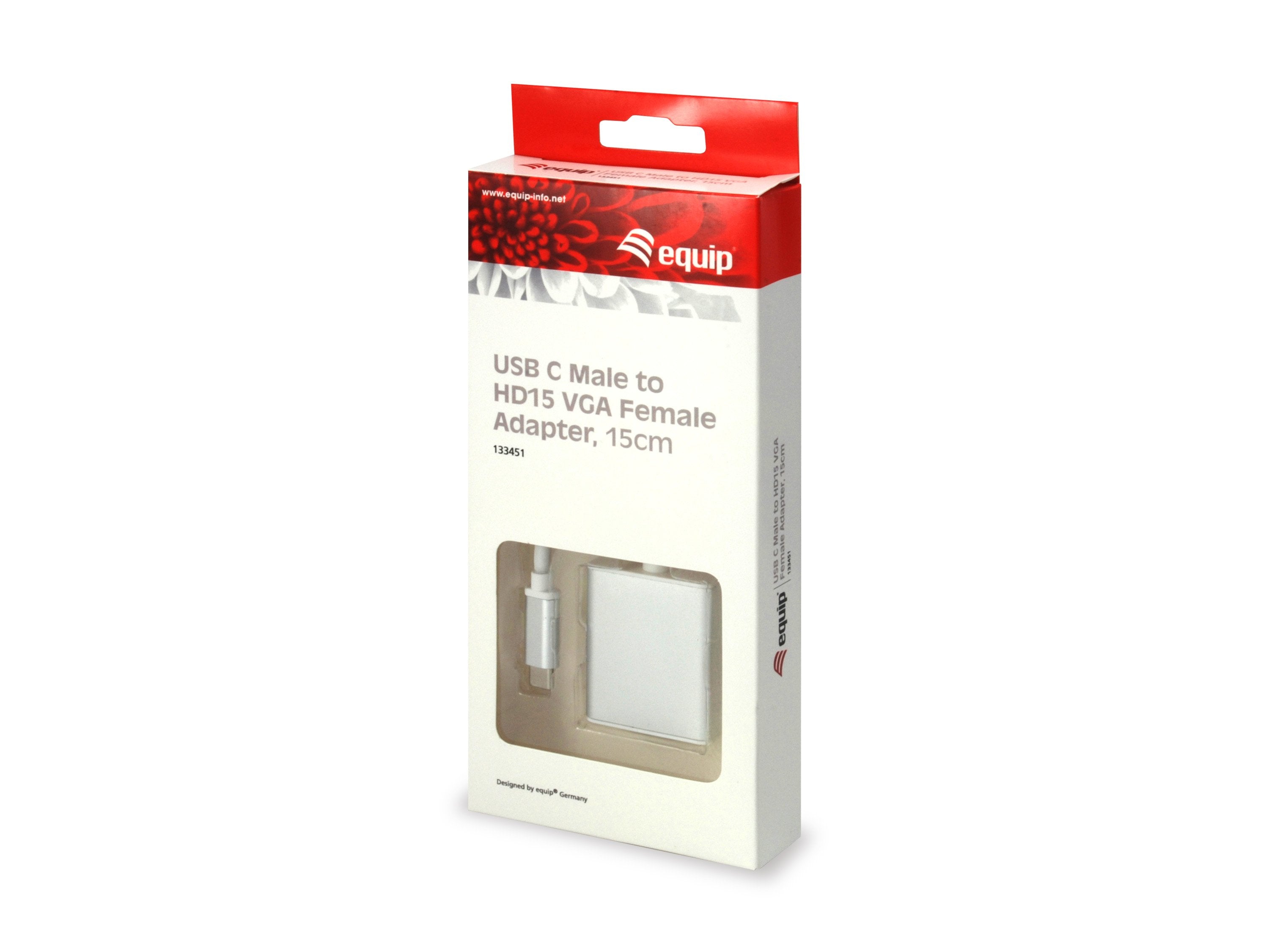 Equip Adaptador Usb-C A Vga M/H Blanco 133451