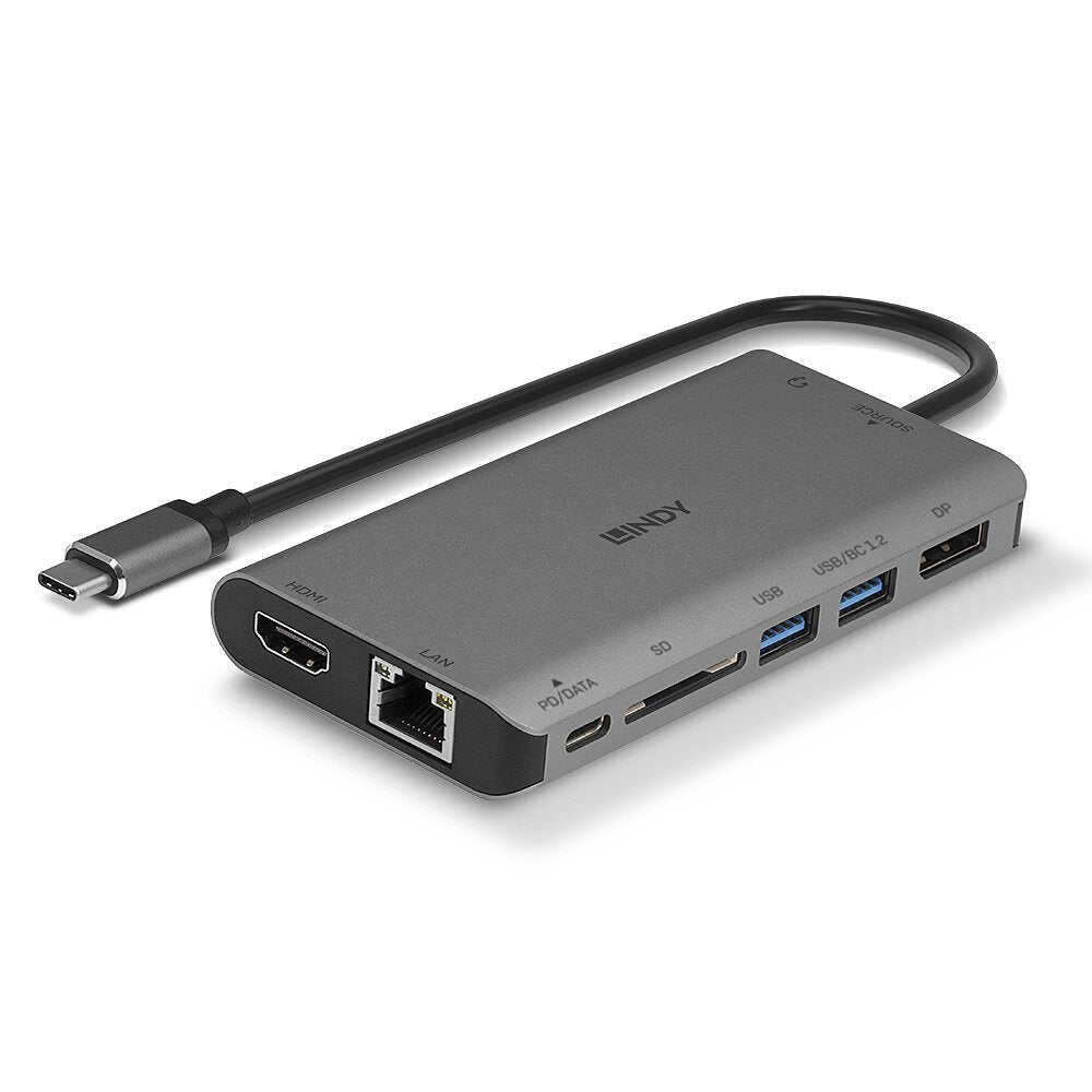 EAN 4002888433235 - Lindy 43323 base para portátil y replicador de puertos Alámbrico USB 3.2 Gen 1 (3.1 Gen 1) Type-C Negro, imagen 2