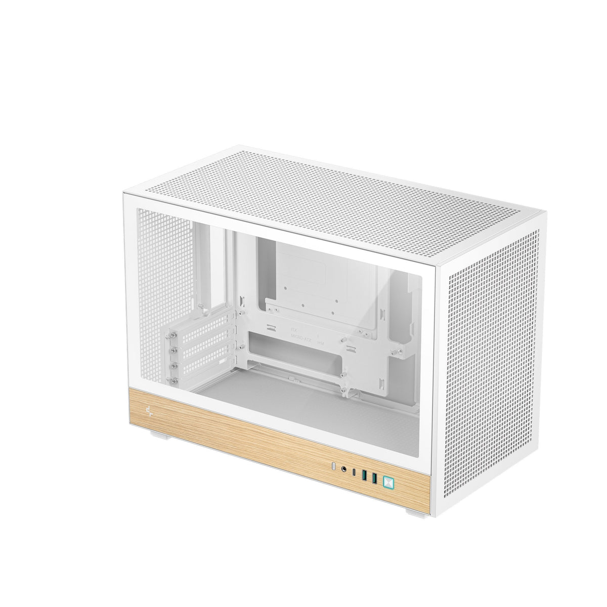 Caja Pc Micro-Atx Semitorre Deepcool Ch260woodwh Blanca Y Madera R-Ch260-Whnwm0-G-1