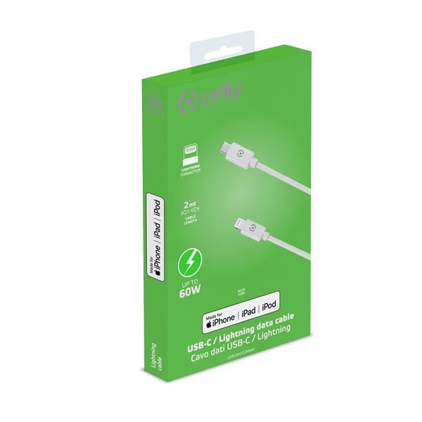 Cable Tipo C A Lightning 2m Blanco