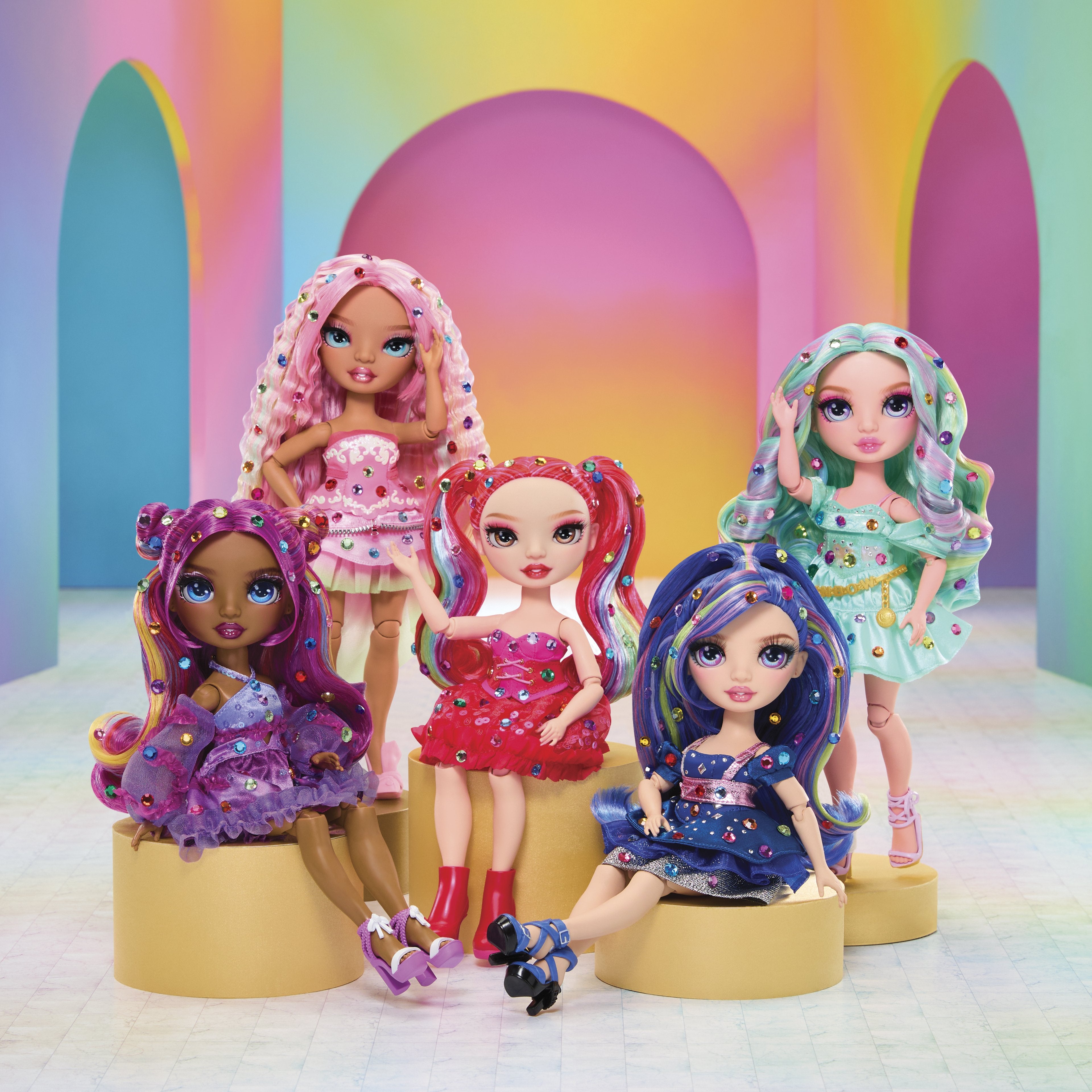 EAN 0035051597834 - Rainbow High Be Dazzling Fashion Dolls- Noemie Violette (Purple) imagen 15