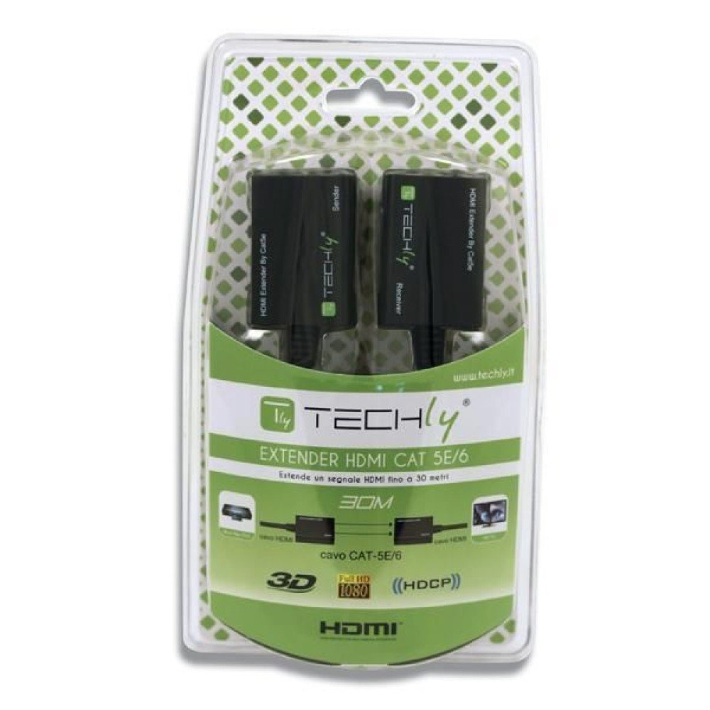 Techly Hdmi Extender By Cat.5e/6 Cable, Up To 30m
