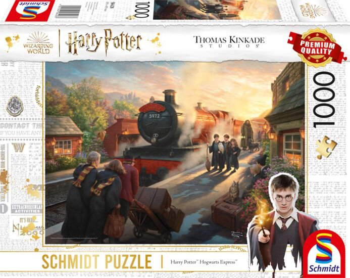 Juegos Schmidt Thomas Kinkade Studios: Wizarding World Harry Potter - Hogwarts Express, Puzzle 1000 Parts 58428