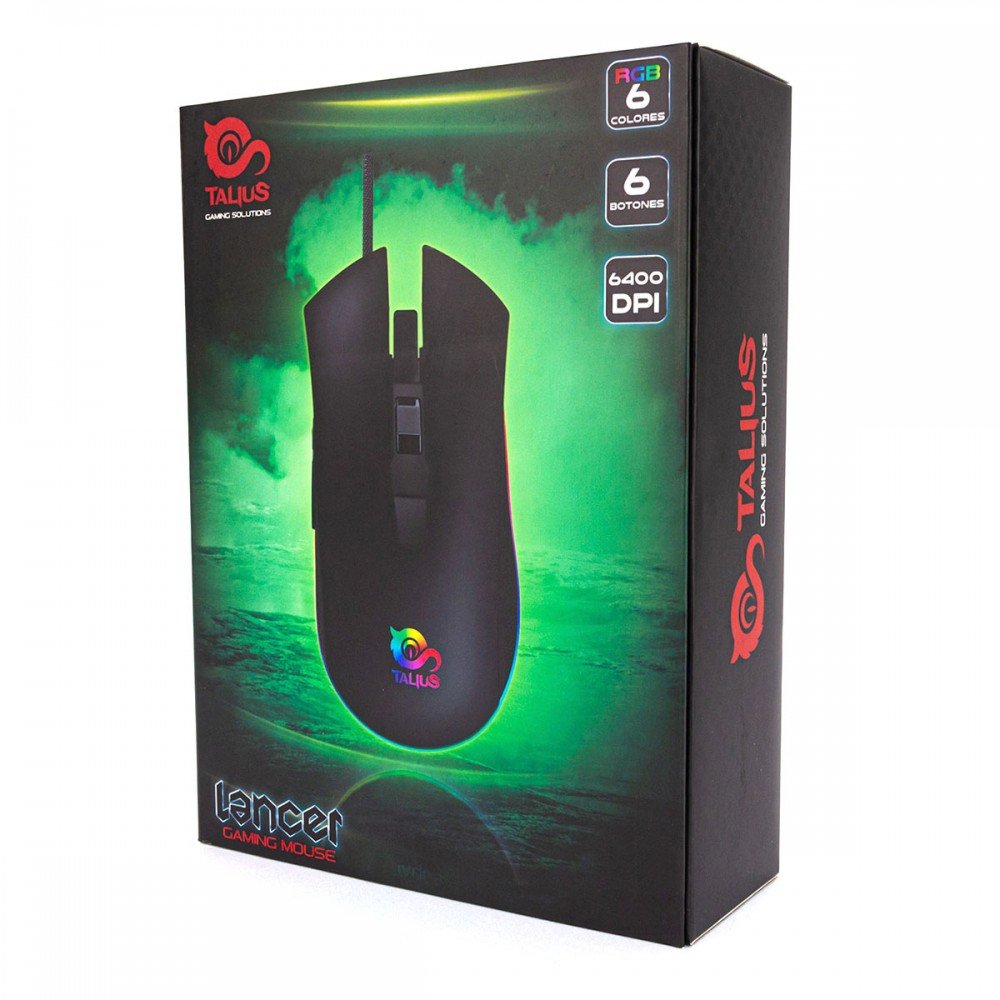 EAN 8436550234824 - TALIUS Lancer ratón Juego Ambidextro USB tipo A Óptico 6400 DPI imagen 6
