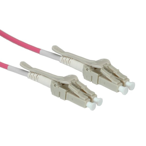 Roline Lwl-Cable 50 125um Om4 Lc Lc Low-Loss-Stecker Fr Hohe Dichte Violett 0,5m