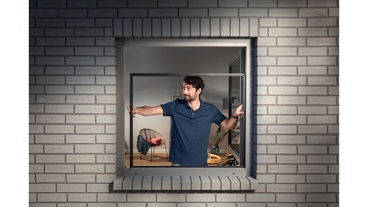 Tesa Mosquitera Alu Falt Emructura Plegable 1,4x1,4m Blanco