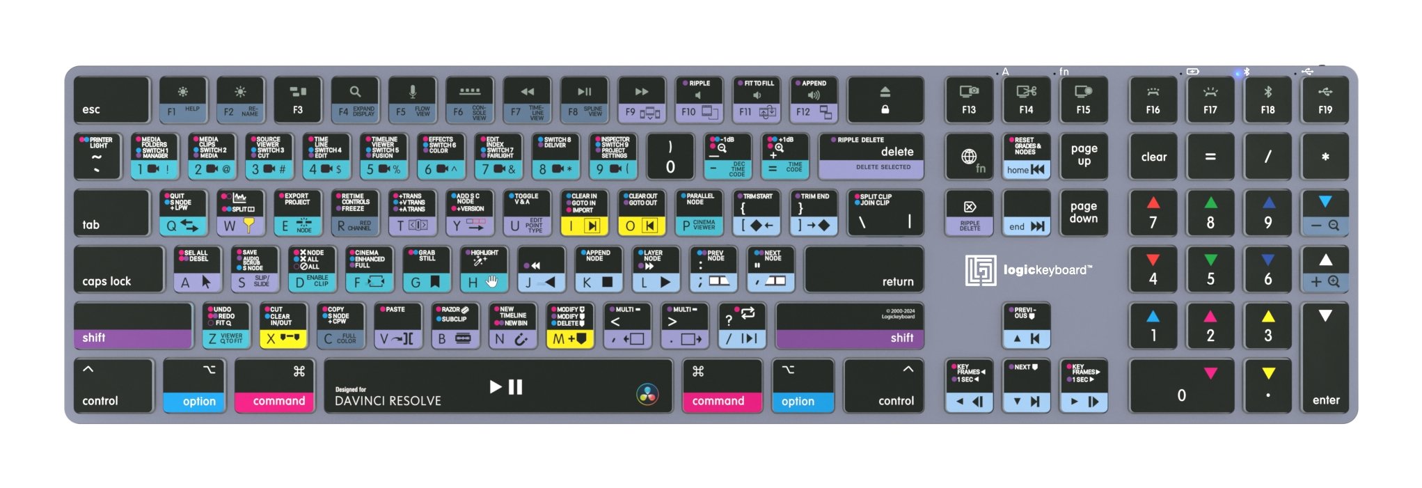 EAN 5707795022020 - Logickeyboard LKB-RESB-TM-UK teclado Oficina Bluetooth QWERTY Inglés Gris, Titanio imagen 2