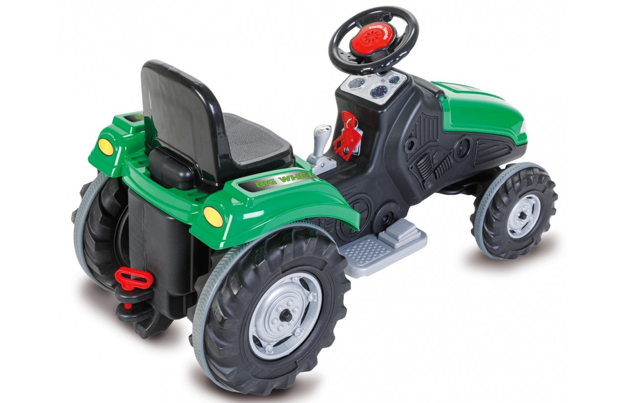 Tractor De Conducción Jamara Rueda Grande 12v Verde