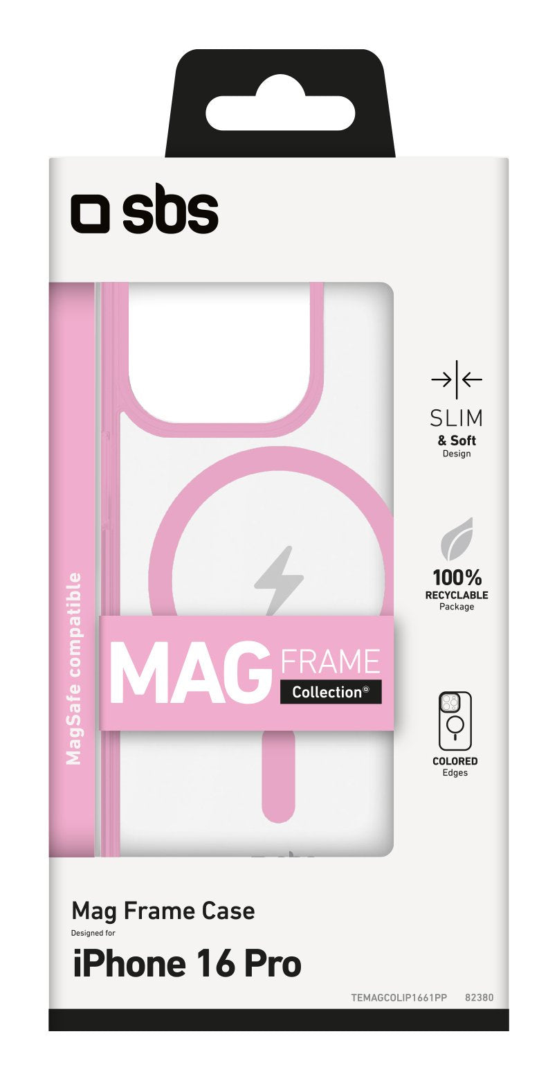 EAN 8018417482380 - SBS TEMAGCOLIP1661PP funda para teléfono móvil 16 cm (6.3") Rosa, Transparente imagen 2