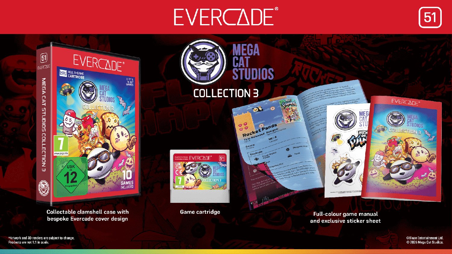 Juego Mega Cat Studios Colec.3 - Ret Evercade Retro Evercade