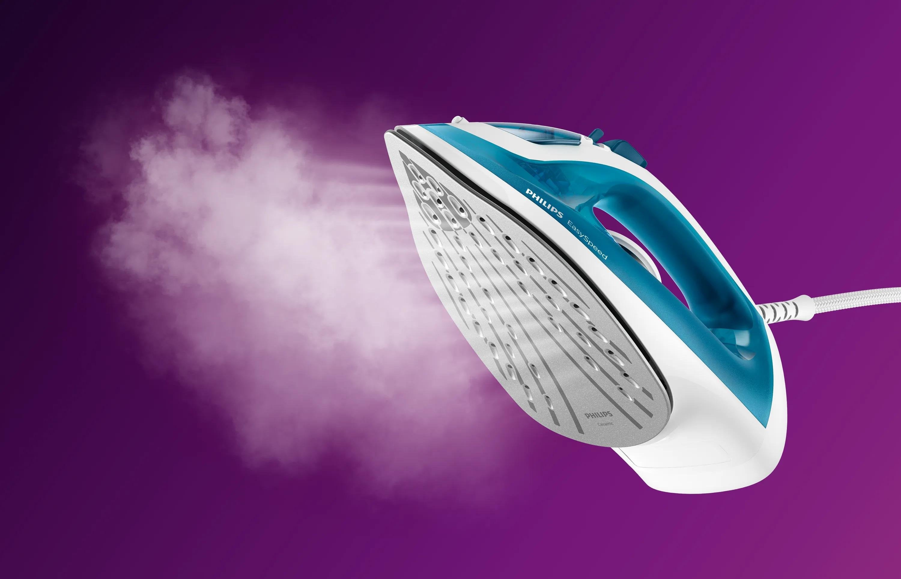 EAN 8710103909651 - Philips EasySpeed GC1750/20 plancha Plancha a vapor Suela de cerámica 2000 W Azul, Blanco imagen 8
