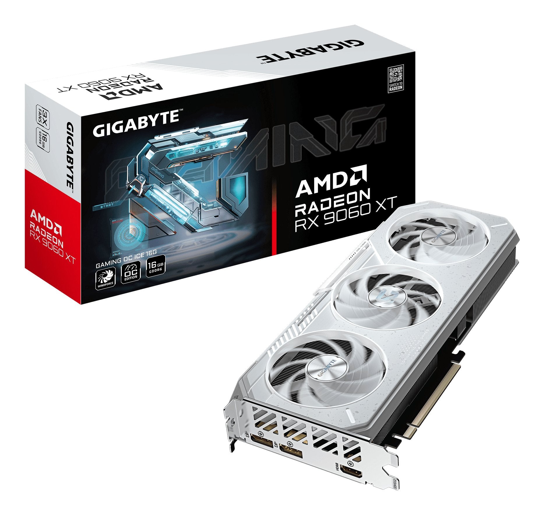 EAN 4719331357047 - GIGABYTE GAMING Radeon RX 9060 XT OC ICE 16G AMD imagen 1