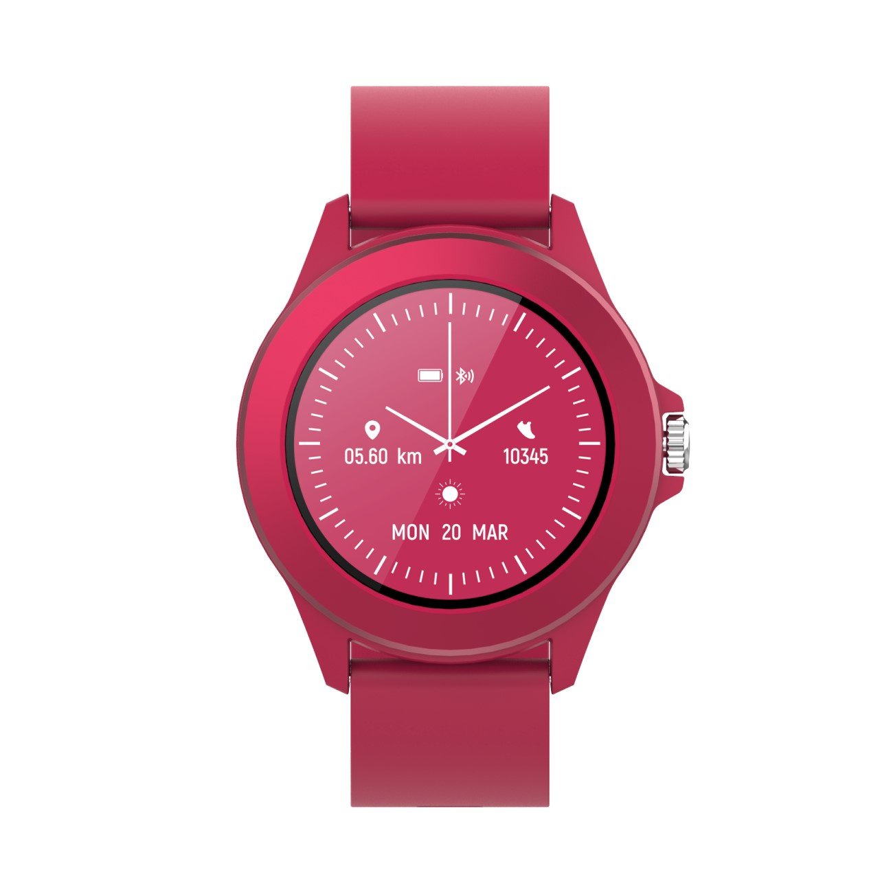 Smartwatch Forever Colorum Cw-300 Notificaciones Frecuencia Cardíaca Magenta