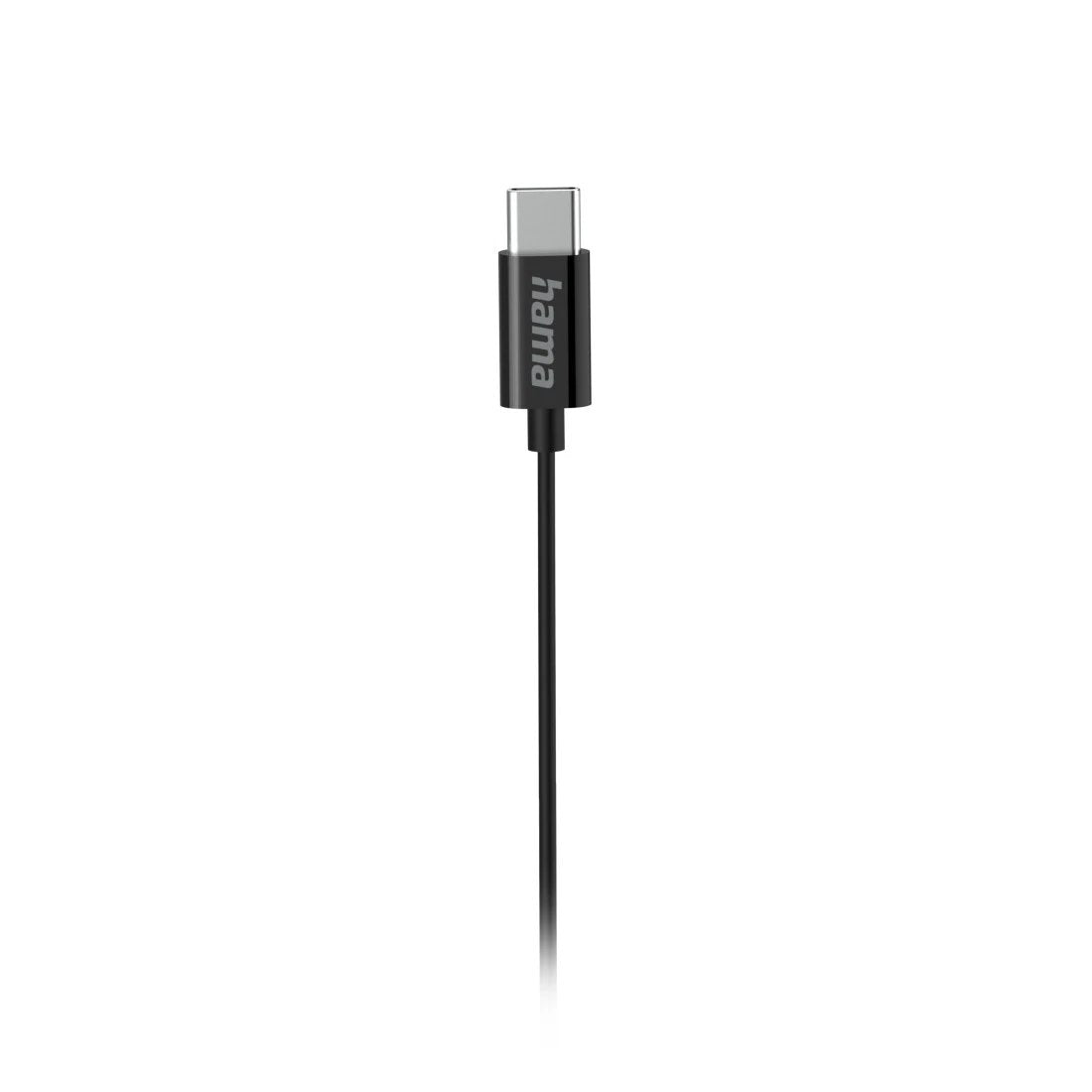 Sluchawki Douszne Curly Usb-C Czarne