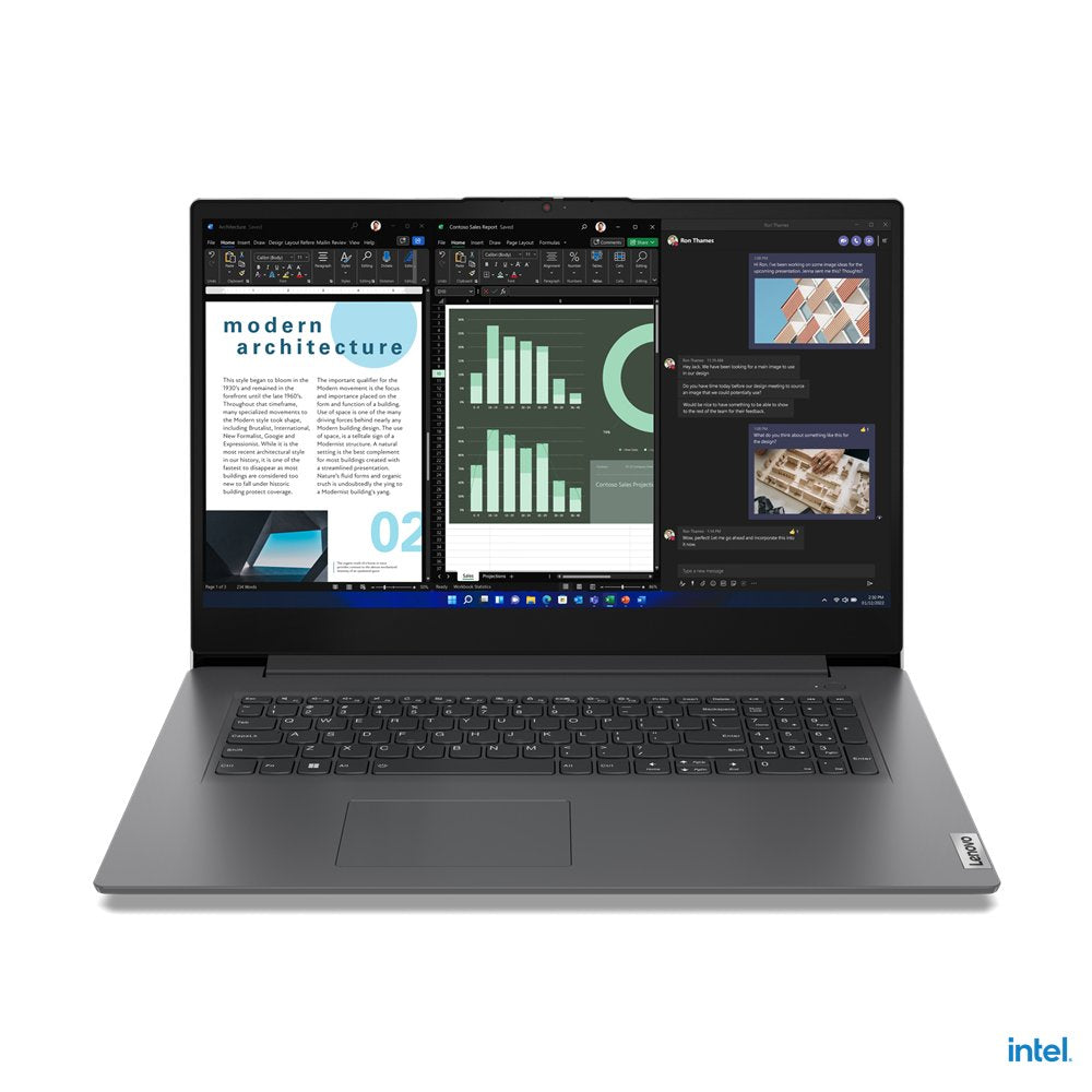 Portátil Lenovo V17 17.3"Fhd300nits I5-1235u 16gb 512gb W11pro 1 Año Depot Black