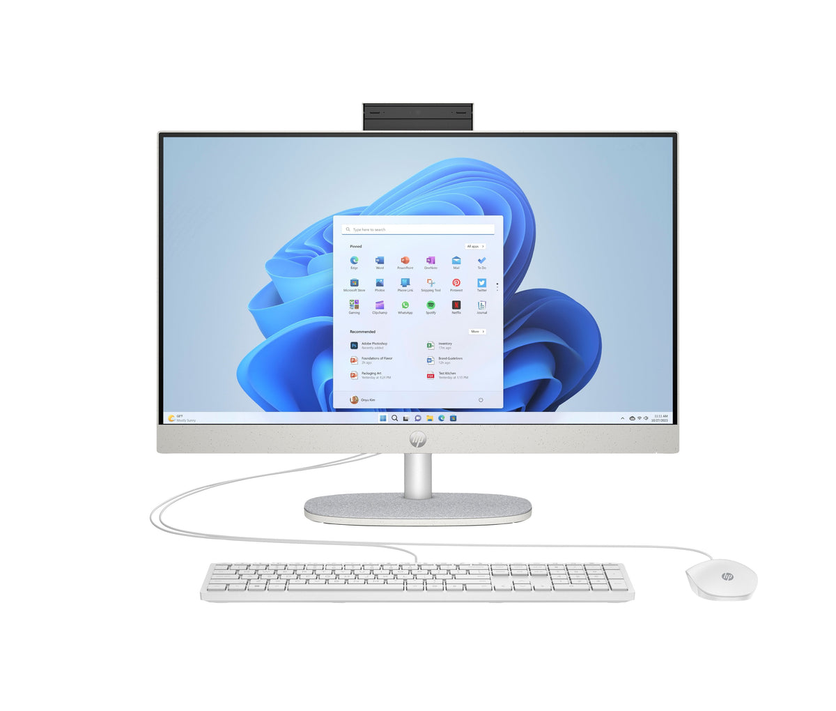 All-In-One Hp 24-Cr0189ns, Intel Core I5-1335u, 16gb, 512gb Ssd, 23,8", W11 - Blanco