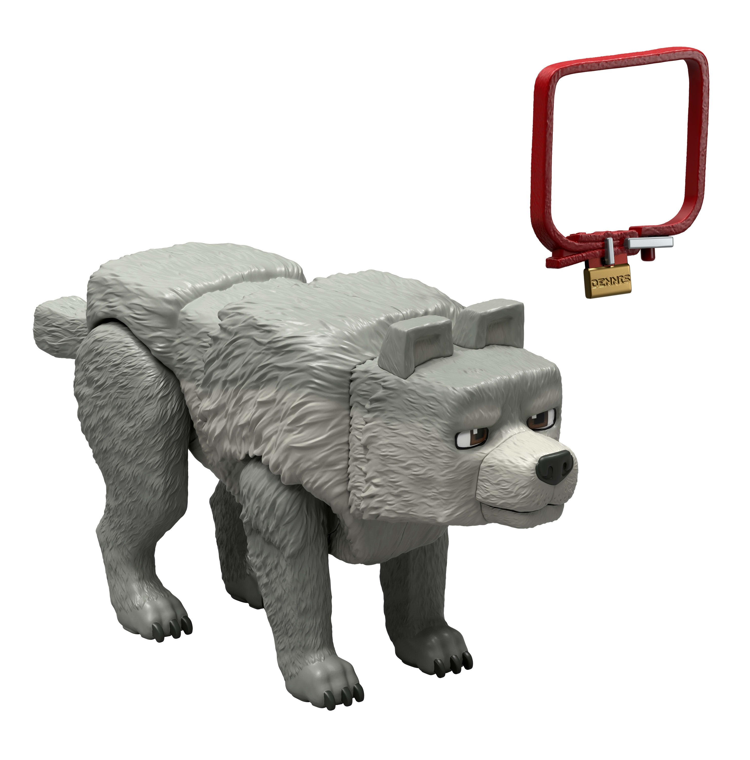 Mattel Minecraft Movie Wolf Action Figura Y Accesorios, Juego De Juego Conjunto Con Figura De 10 Cm Jfr59