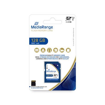 EAN 4260459615163 - MediaRange MR969 memoria flash 128 GB SDXC UHS-I Clase 10 imagen 1