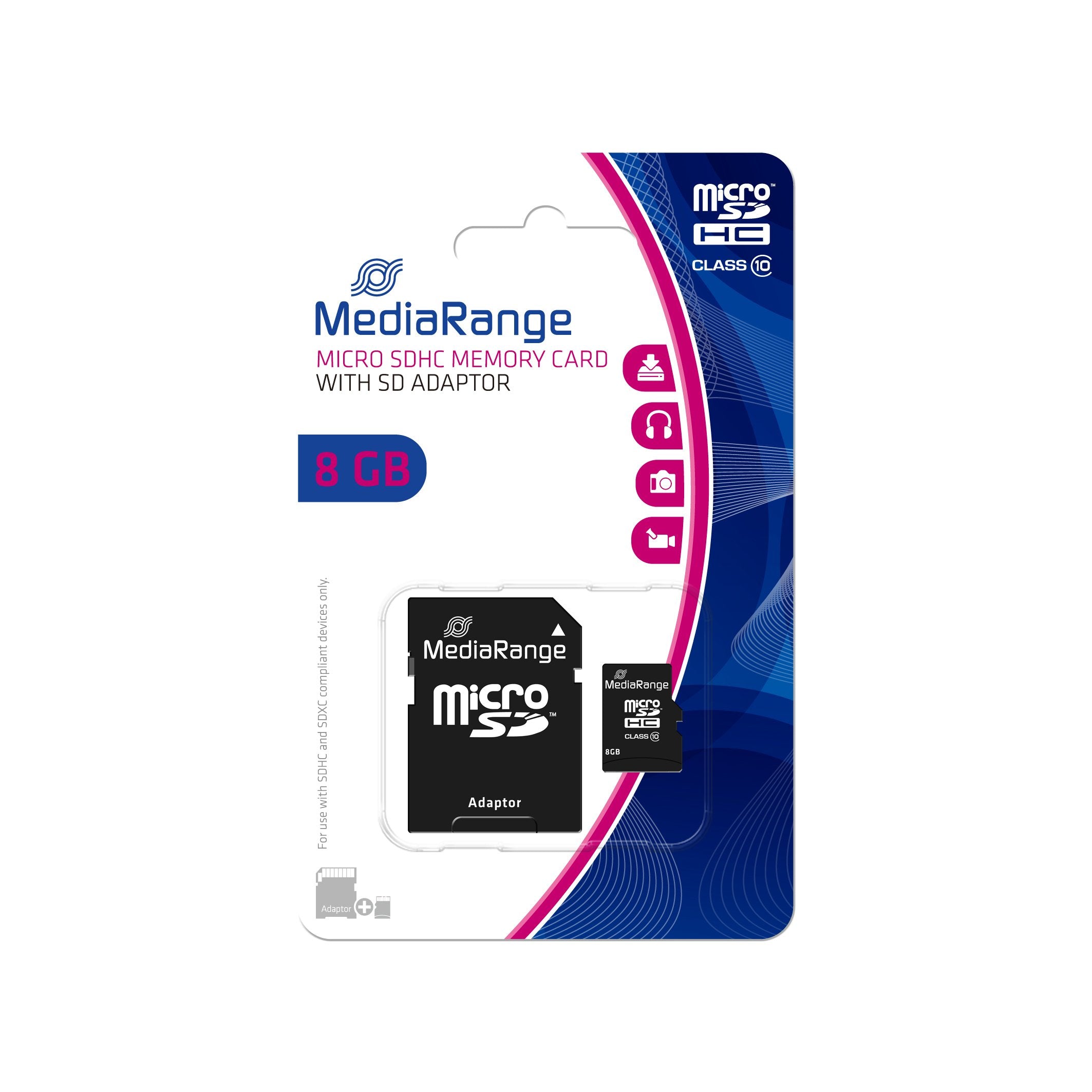 EAN 4260283113514 - MediaRange 8GB microSDHC Clase 10 imagen 1