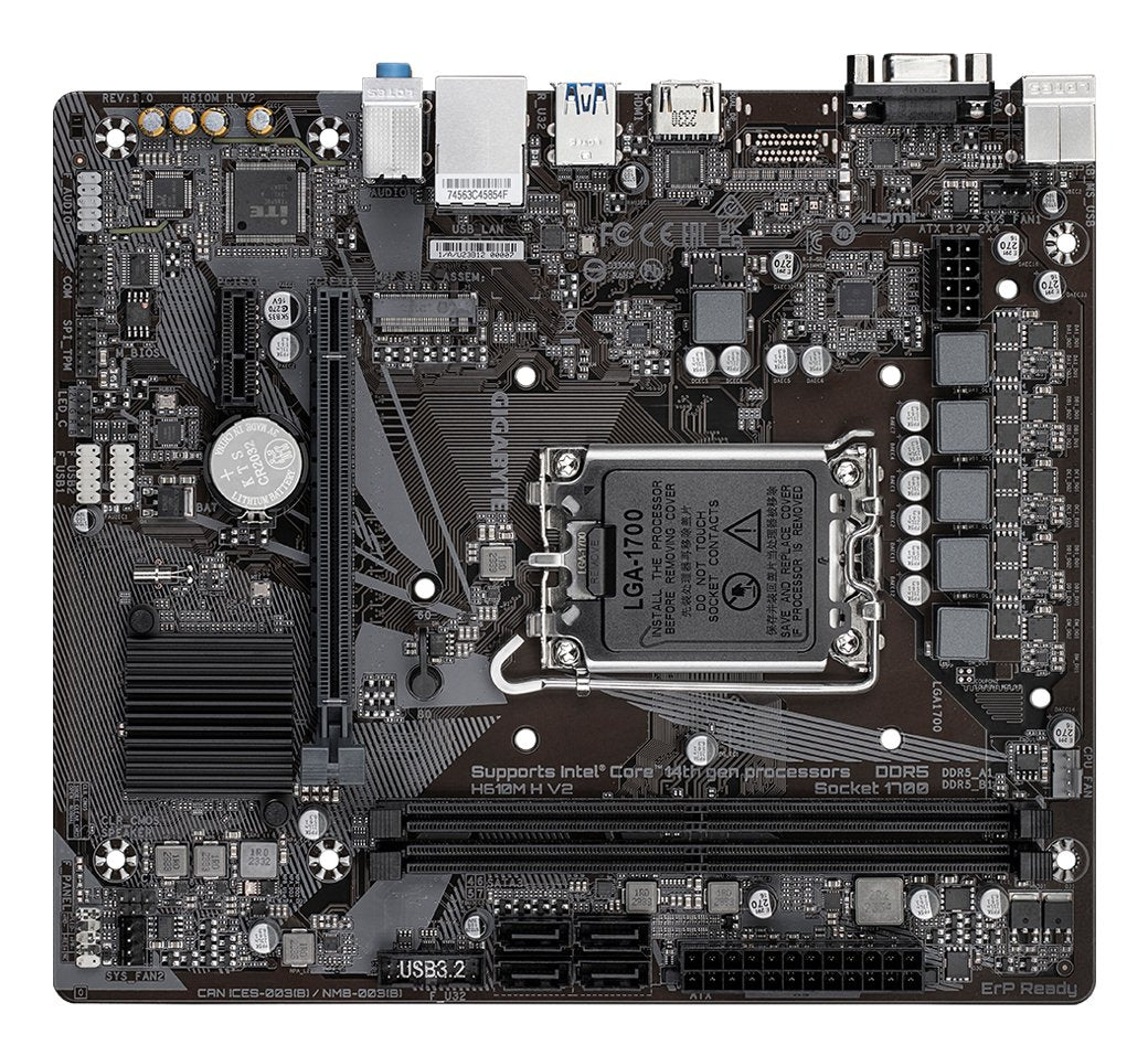 EAN 4719331859985 - GIGABYTE H610M H V2 placa base Intel H610 Express LGA 1700 micro ATX imagen 4