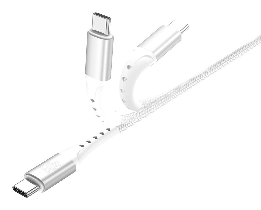 4smarts Usb-C Cable Primecord 60w 1,5m, Blanco