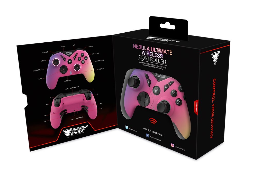 EAN 5425025593903 - Dragonshock Nebula Ultimate Multicolor Bluetooth Gamepad Nintendo Switch imagen 9