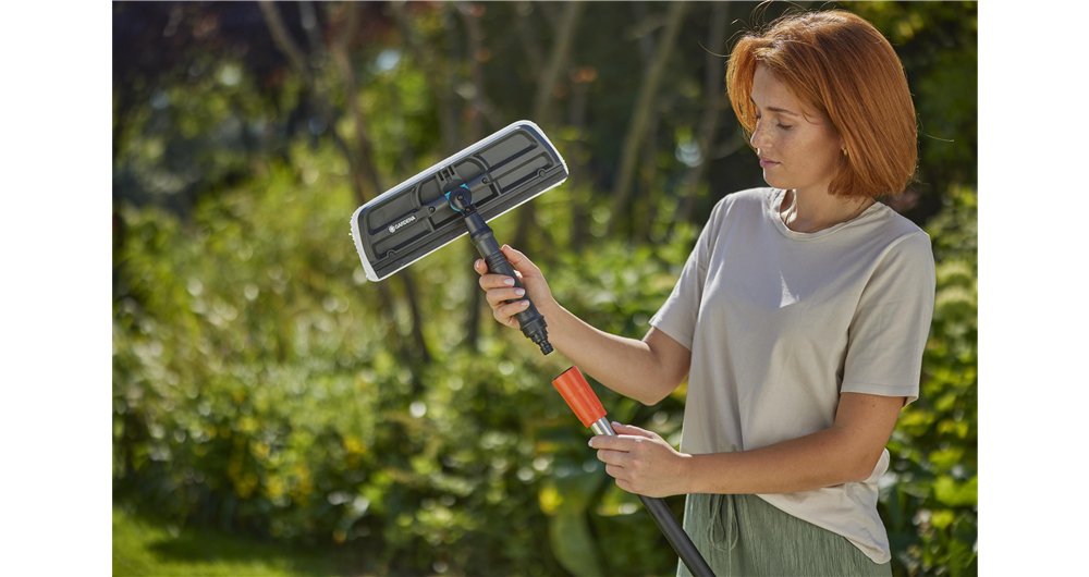 Limpiaparabrisas Gardena Cleansystem Cepillo De Lavado (Gris, Ancho De Trabajo 31 Cm)