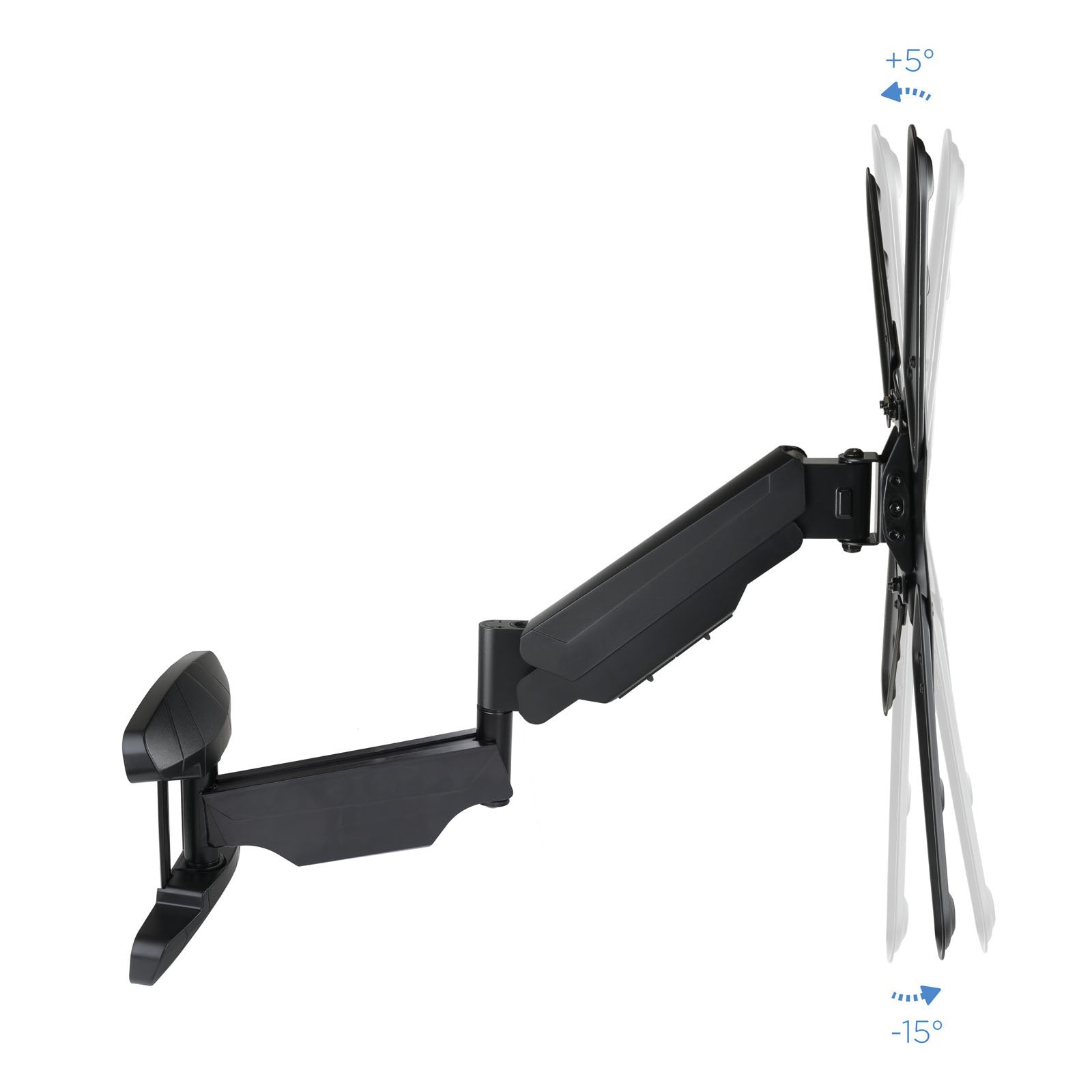 Tooq Soporte De Pared Con Brazo Articulado Para Tv De 23"-55" - Giratorio E Inclinable - Piston De Gas - Peso Max 30kg