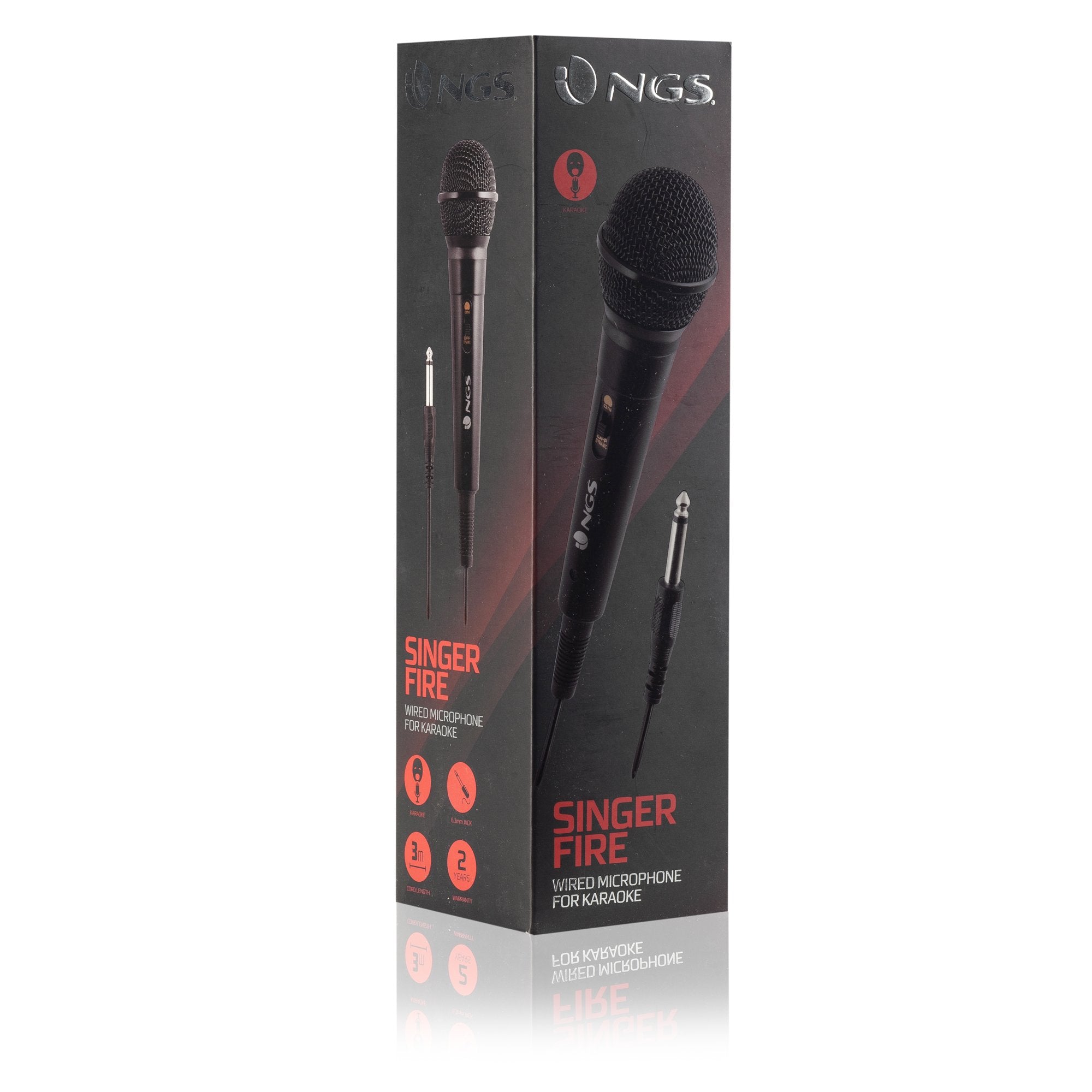 EAN 8435430611038 - NGS Singer Fire Negro Micrófono para karaoke imagen 6