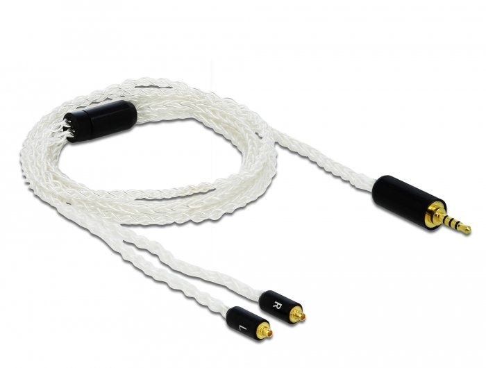 Delock Cable De Audio De 2,5 Mm 4 Pines -> 2 X Mmcx M/M 1,20 M
