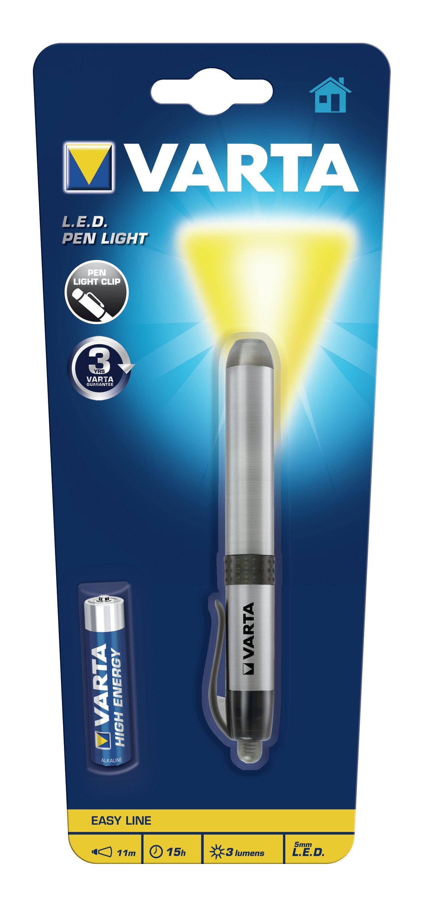EAN 4008496678044 - Varta PEN LIGHT Plata Bolígrafo linterna LED imagen 1
