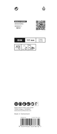 EAN 4059952537689 - Bosch EXPERT ‘HARDWOOD 2-SIDE CLEAN’ T308 BF Hoja de sierra de vaivén Bimetálico 5 pieza(s) imagen 7