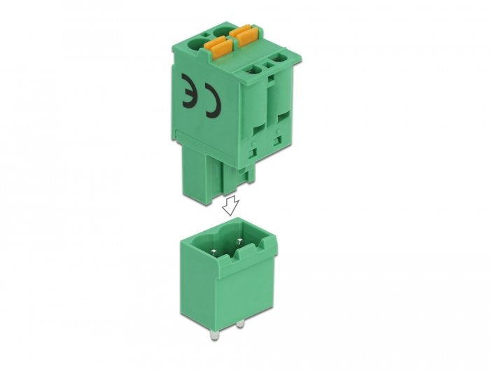 Terminalblock Set Für Platine 2 Pin 5,08 Mm Rastermass Vertikal