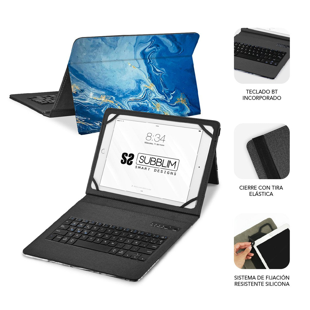 EAN 8436586742416 - SUBBLIM SUBKT5-BTTB01 teclado para móvil QWERTY Español Bluetooth Multicolor imagen 3