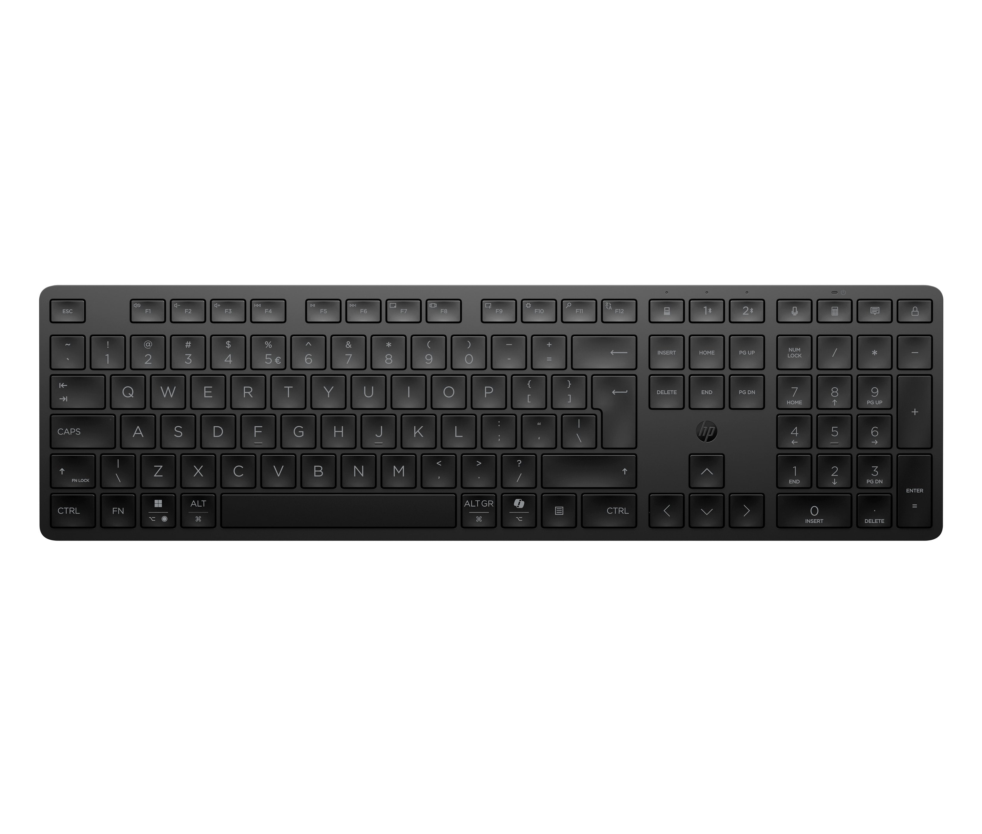 EAN 0199251209215 - HP 495K Multi-Device Dual-Mode Keyboard teclado Universal USB + Bluetooth Negro imagen 12
