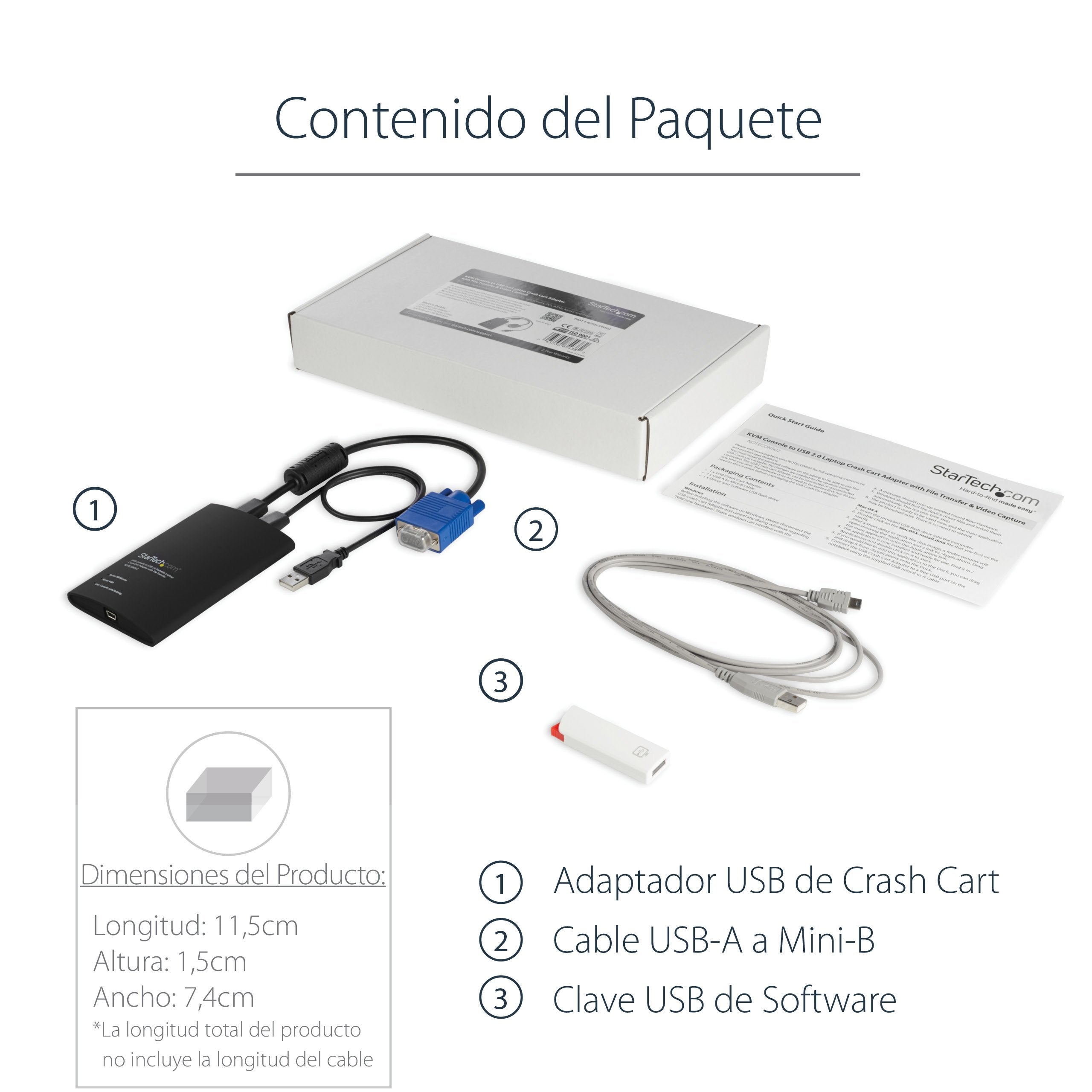 Startech Consola Kvm Usb 2.0 Con Transferencia Arc
