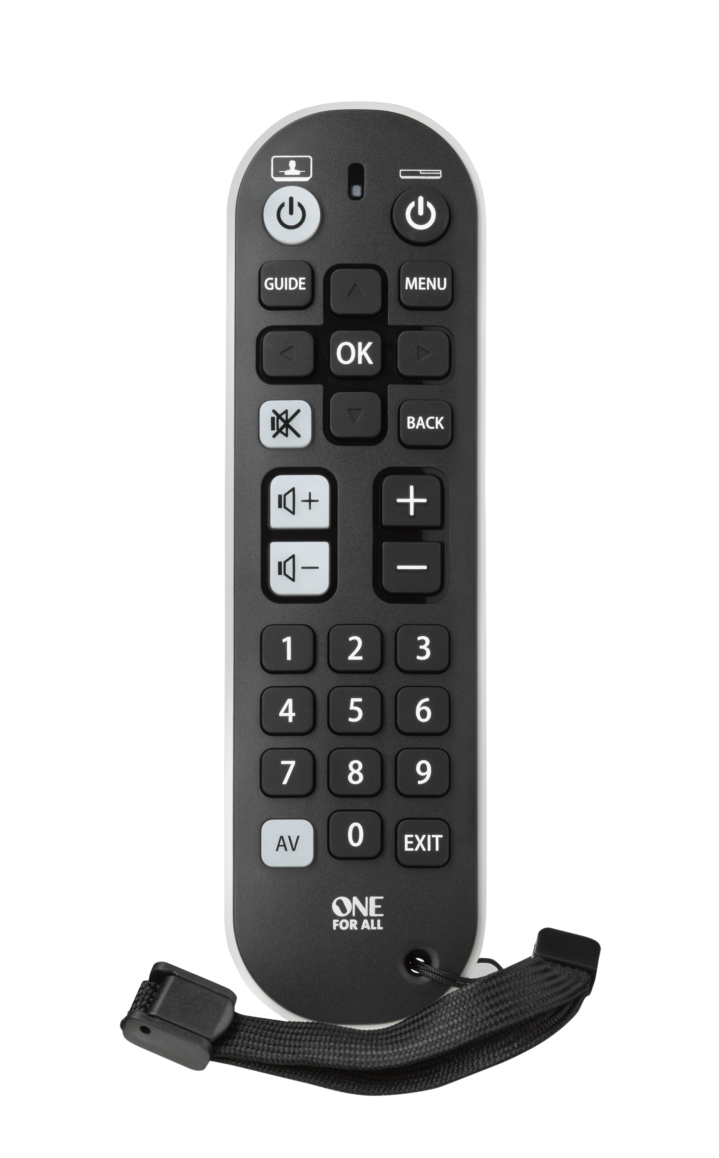 One For All Zapper + Mando A Distancia Ir Inalámbrico Audio, Cable, Dvd/Blu-Ray, Dvdr-Hdd, Dvr, Sistema De Cine En Casa, Sat, Tv, Receptor De Televisión, Web Tv Botones