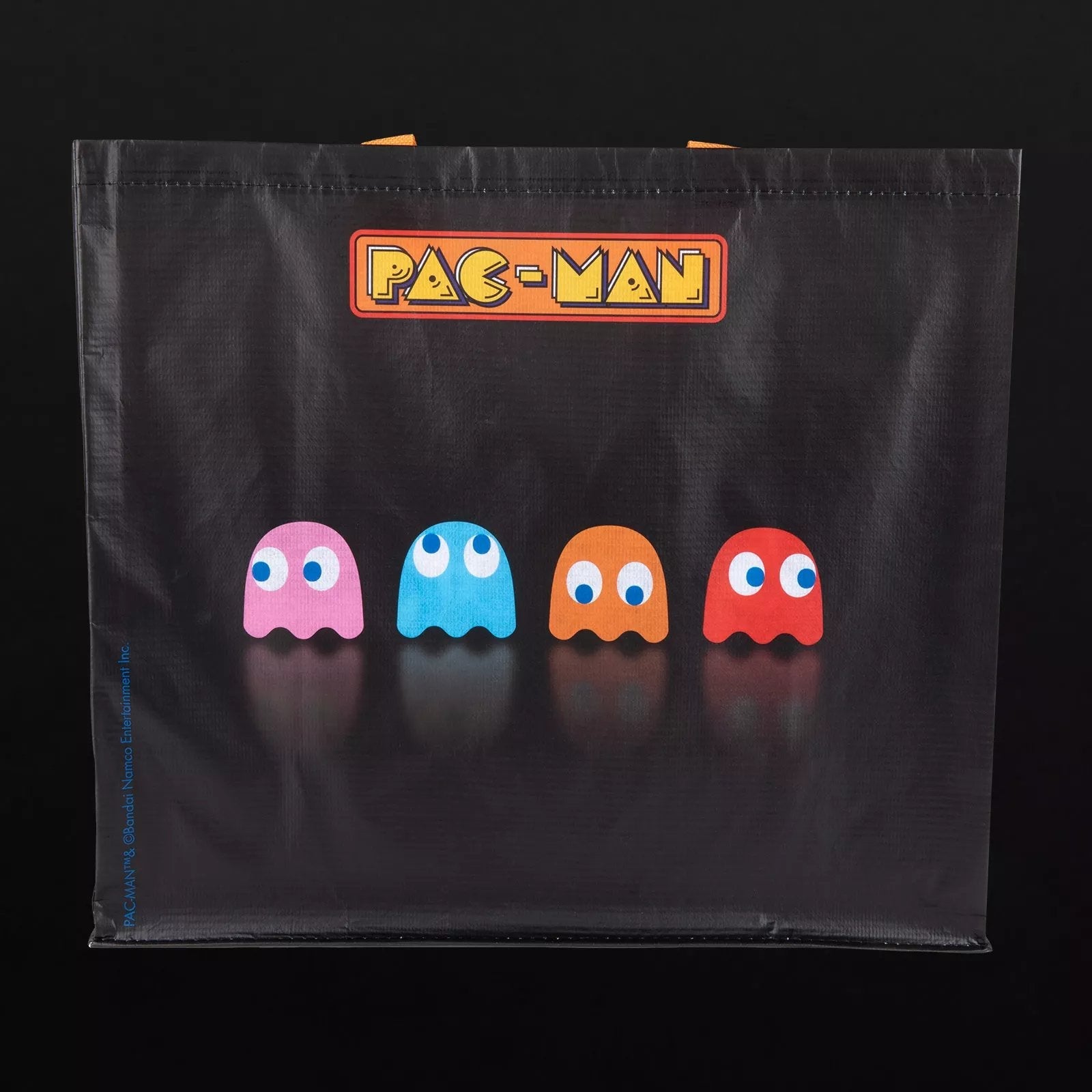 Shopping Bag Konix Pacman Black Reutilizable