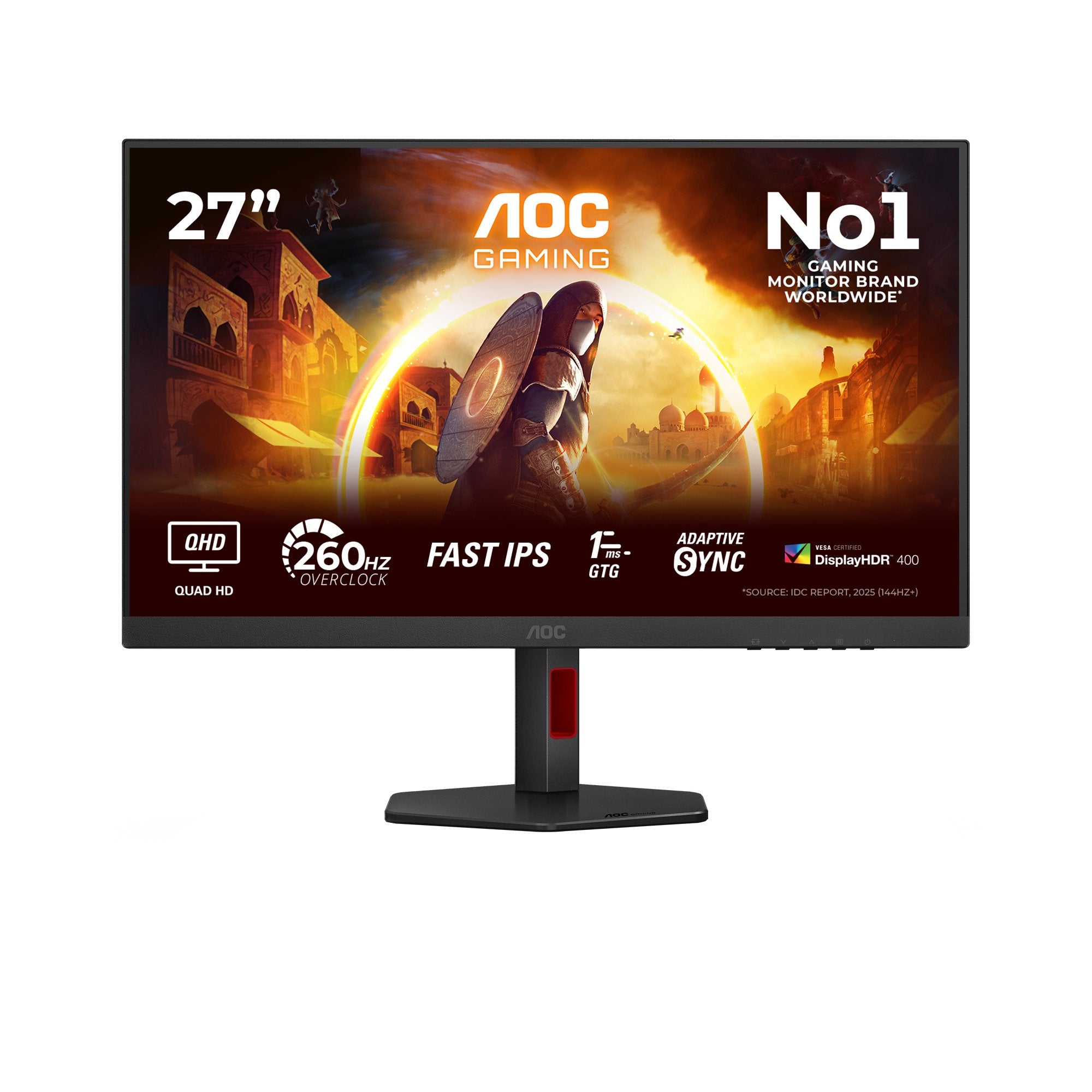EAN 4038986182973 - AOC G4 Q27G4ZRAD pantalla para PC 68,6 cm (27") 2560 x 1440 Pixeles Negro, Rojo imagen 1