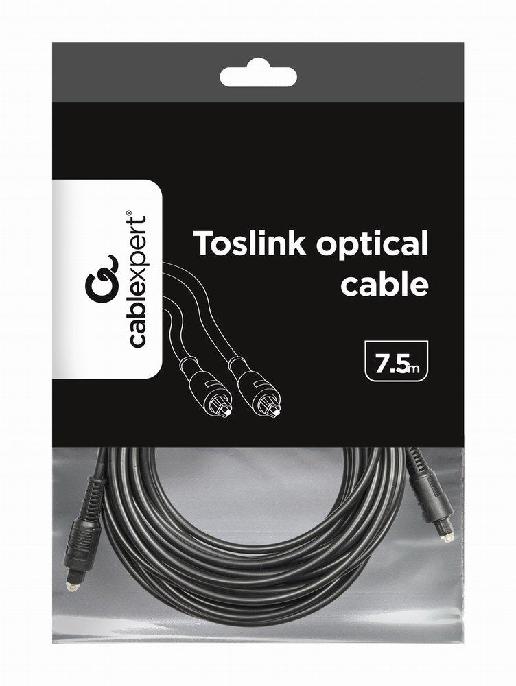 EAN 8716309067614 - Gembird Toslink, 7.5m cable de audio 7,5 m Negro imagen 3